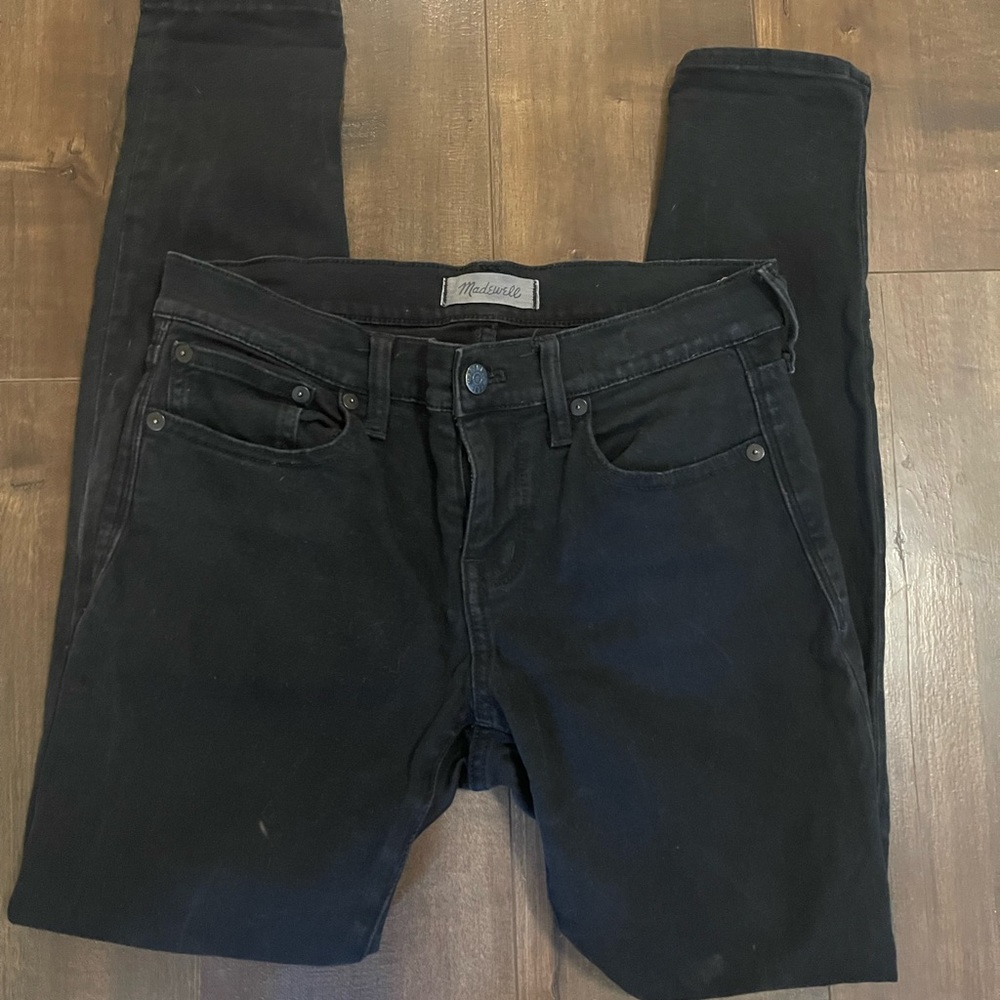 Madewell black skinny skinny jeans 26